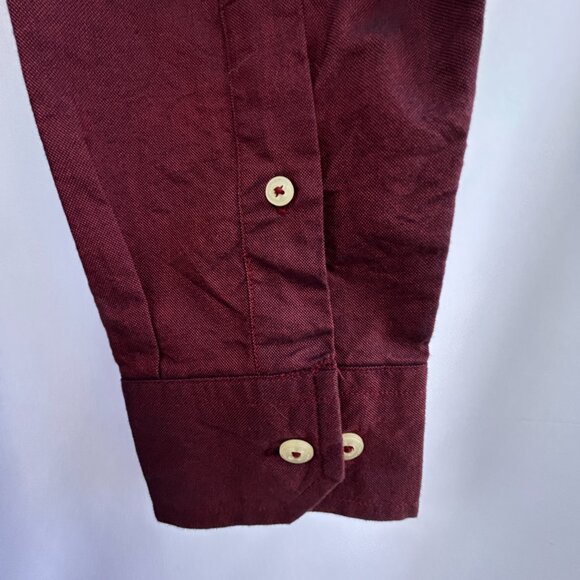 U.S. Polo Assn. preppy burgundy button-down shirt - men's large L - Picture 5 of 8